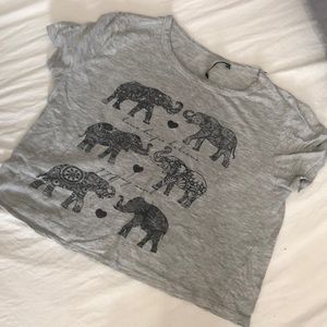 Cute elephant crop top